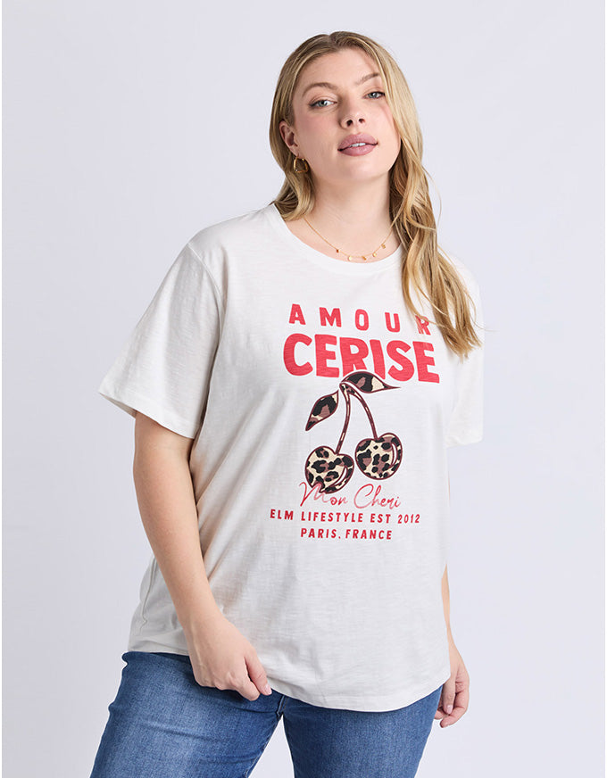 Amore Cerise Tee Marshmellow