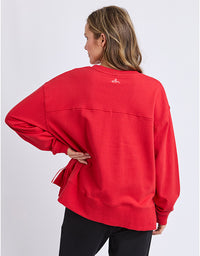 Amelie Crew Top Cranberry