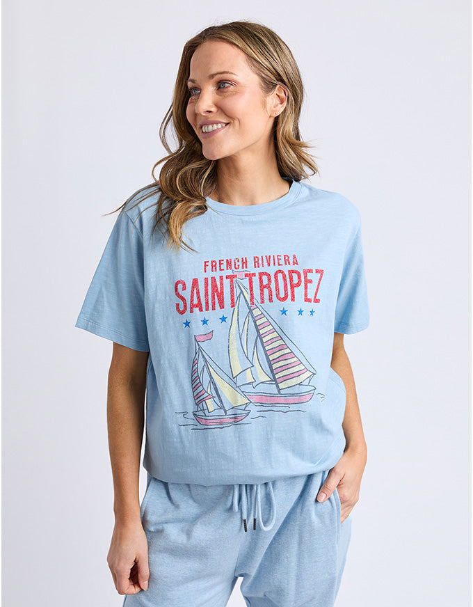 Saint Tropez Tee Light Blue