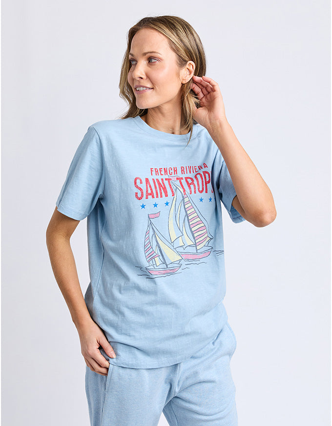 Saint Tropez Tee Light Blue