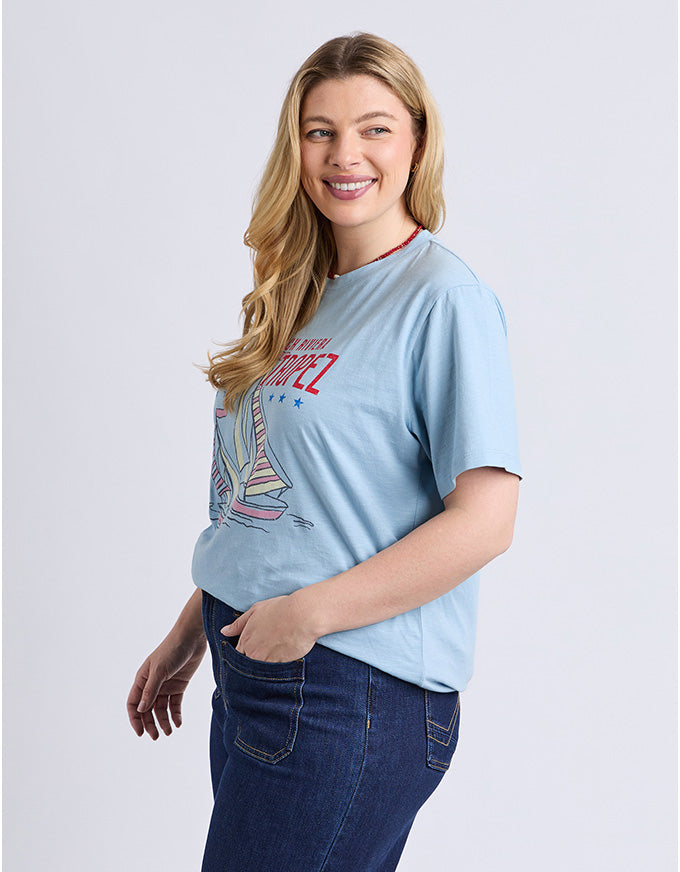 Saint Tropez Tee Light Blue