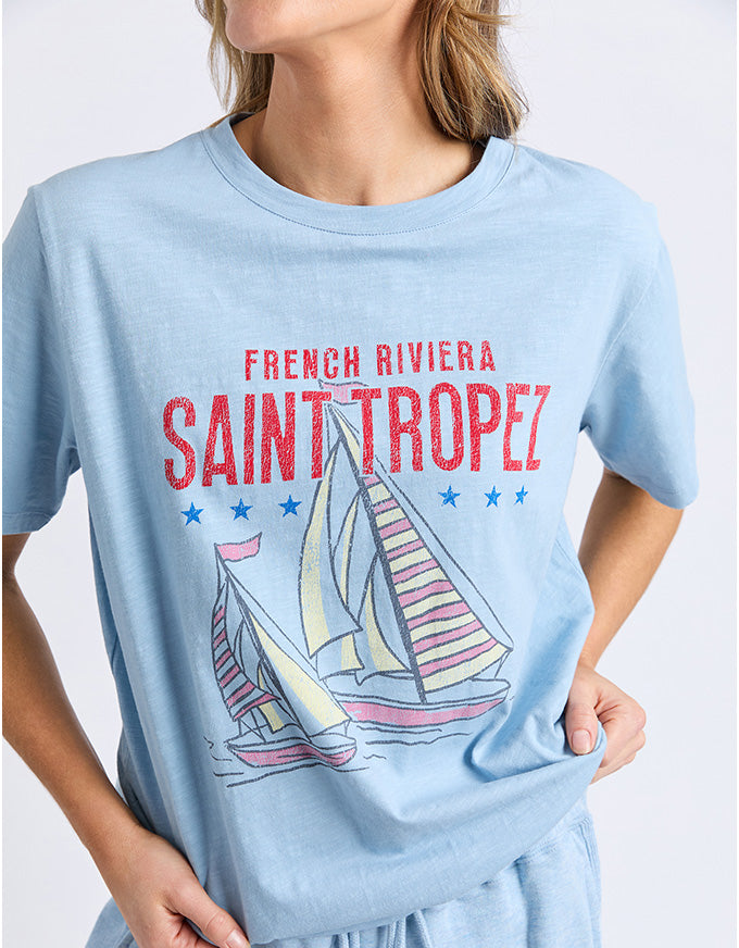 Saint Tropez Tee Light Blue