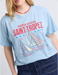Saint Tropez Tee Light Blue