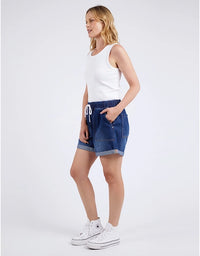 Emma Relaxed Denim Shorts Dark Denim