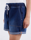 Emma Relaxed Denim Shorts Dark Denim