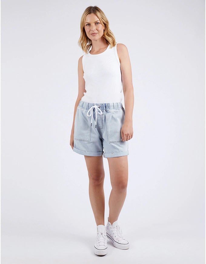 Emma Relaxed Denim Shorts Light Denim