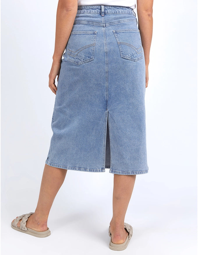 Eloise Denim Midi Skirt