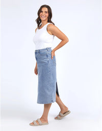 Eloise Denim Midi Skirt