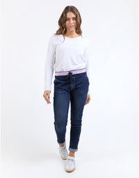 Melody Denim Jogger Pant Indigo