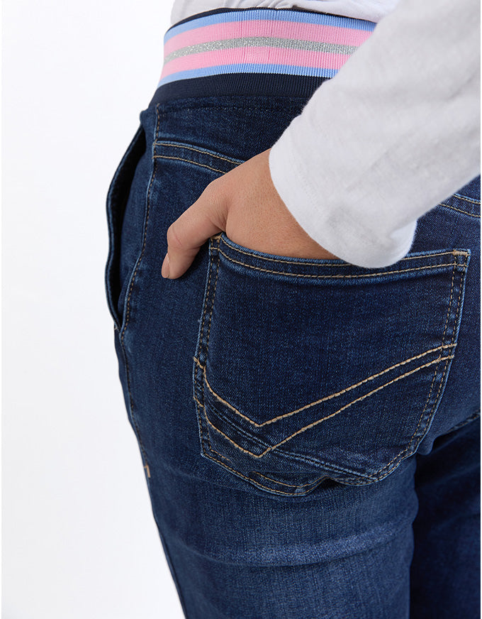 Melody Denim Jogger Pant Indigo