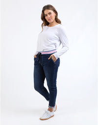 Melody Denim Jogger Pant Indigo