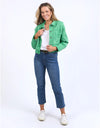 Hazel Denim Jacket Green