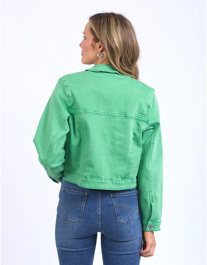 Hazel Denim Jacket Green