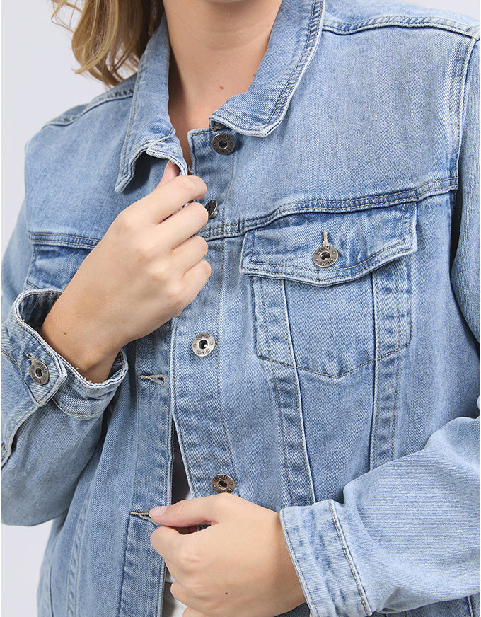 Becca Denim Jacket Light Blue Wash