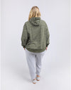 Lounger Scoop Hoodie Clover Stripe