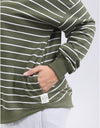 Lounger Scoop Hoodie Clover Stripe