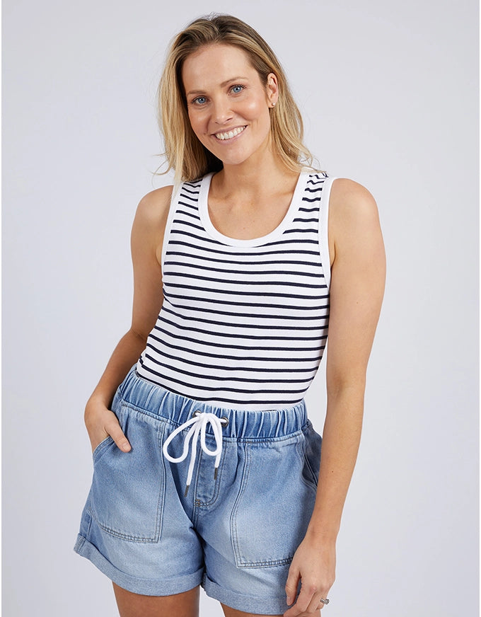 Indra Stripe Tank Navy