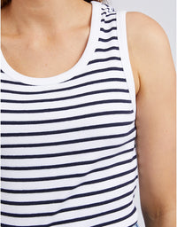 Indra Stripe Tank Navy