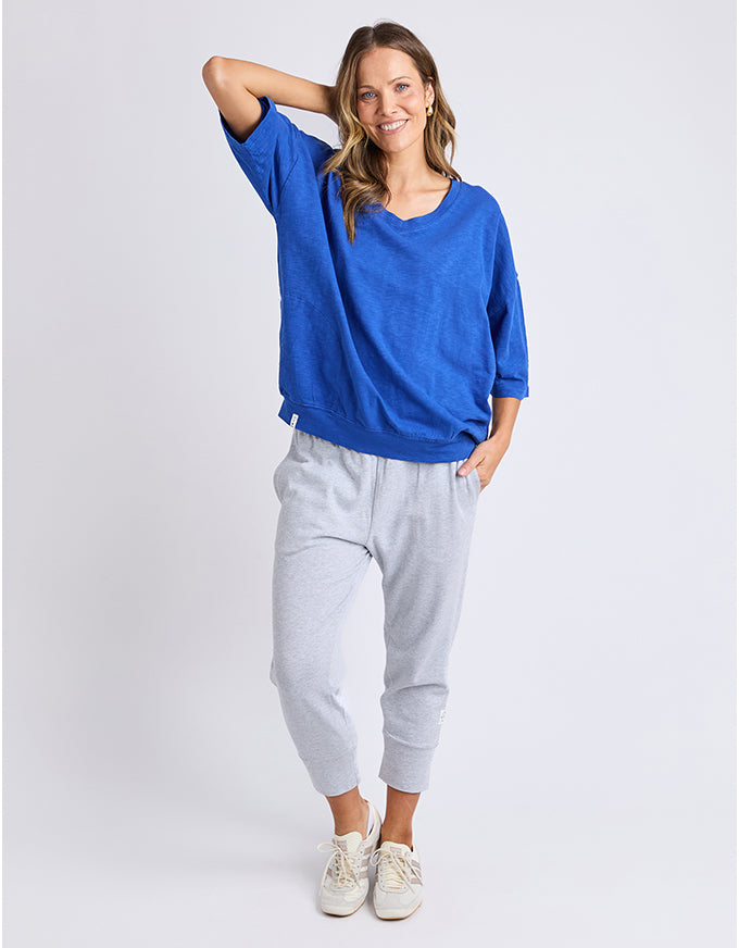 Mazie Vee Neck French Blue