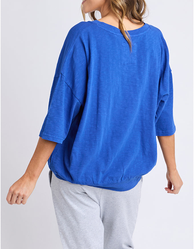 Mazie Vee Neck French Blue