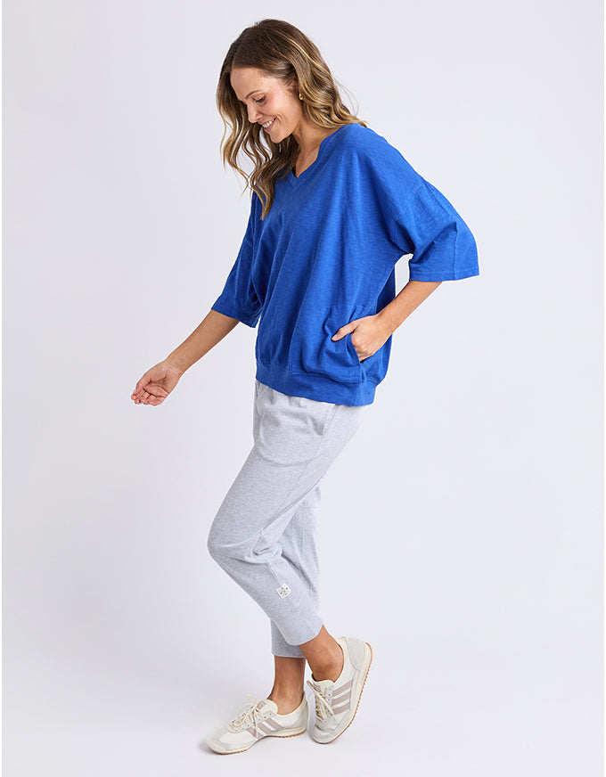 Mazie Vee Neck French Blue
