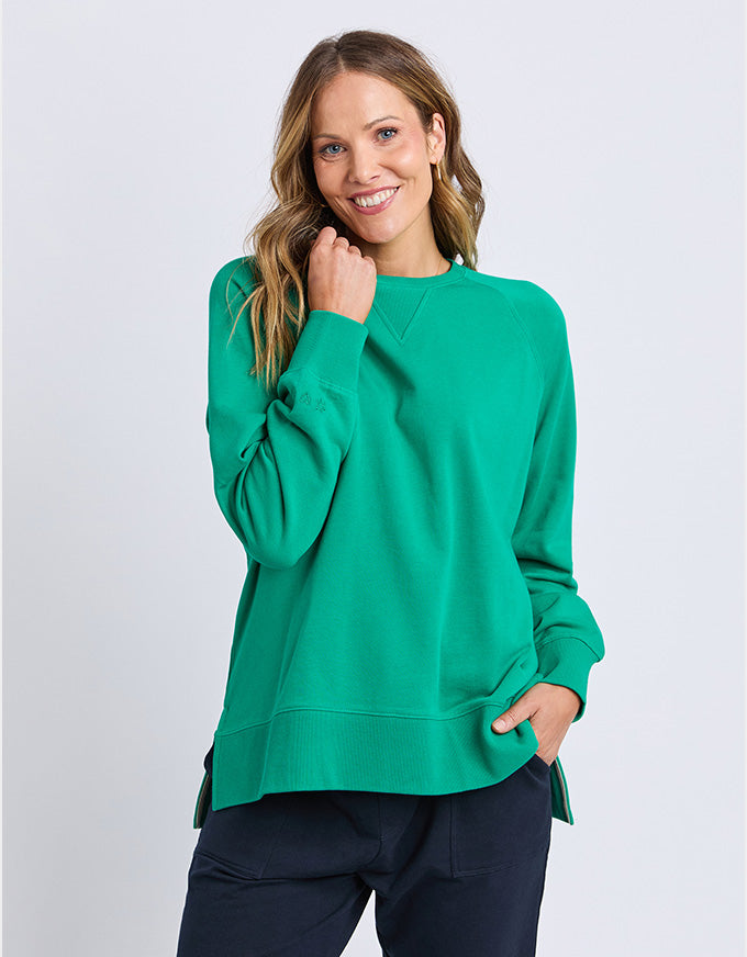 Melbourne Crew Jumper Turquoise