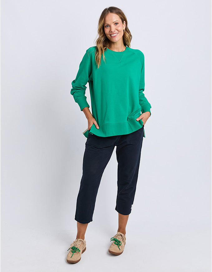 Melbourne Crew Jumper Turquoise