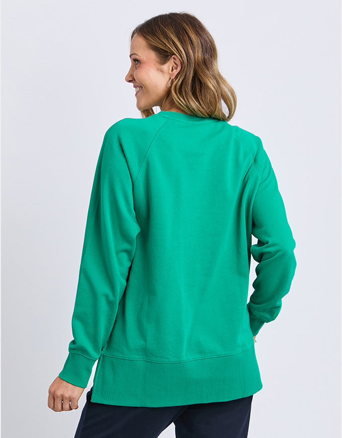 Melbourne Crew Jumper Turquoise