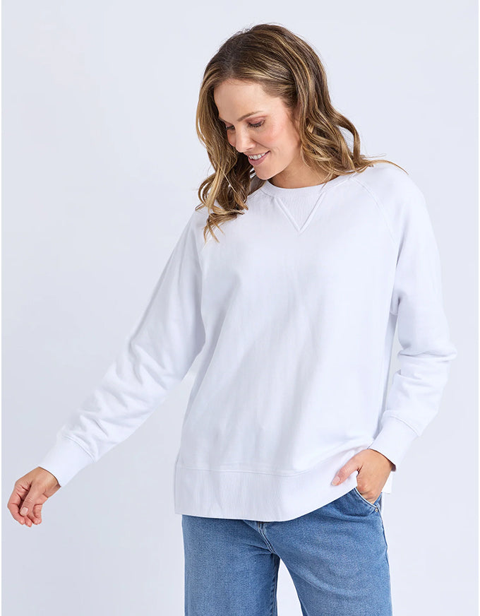 Melbourne Crew Sweater White