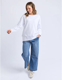 Melbourne Crew Sweater White