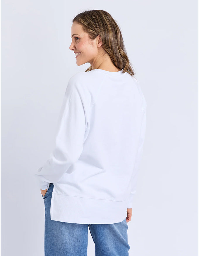Melbourne Crew Sweater White