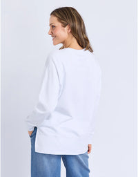 Melbourne Crew Sweater White