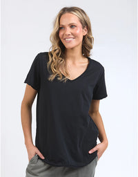 Pima V Tee Black