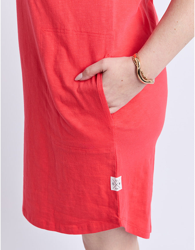 Aiden Short Sleeve Dress Cayenne