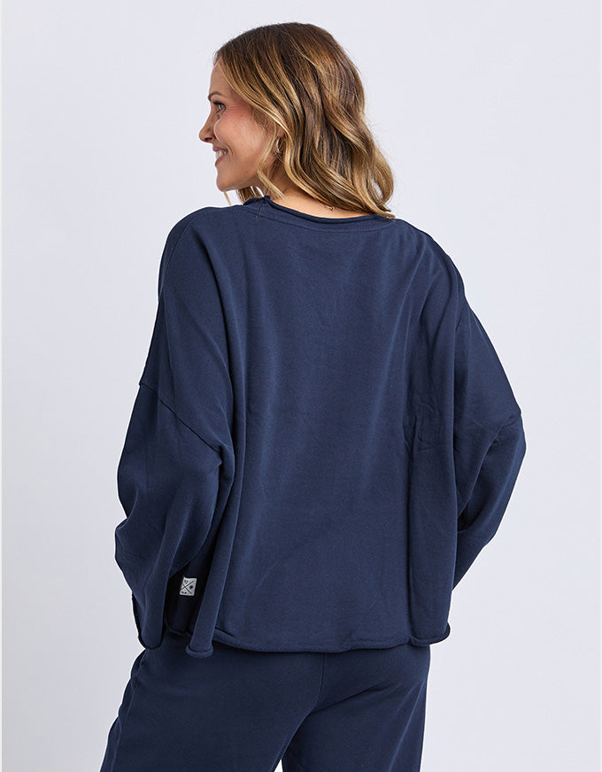 Gab L/S Sweater Navy