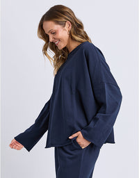 Gab L/S Sweater Navy