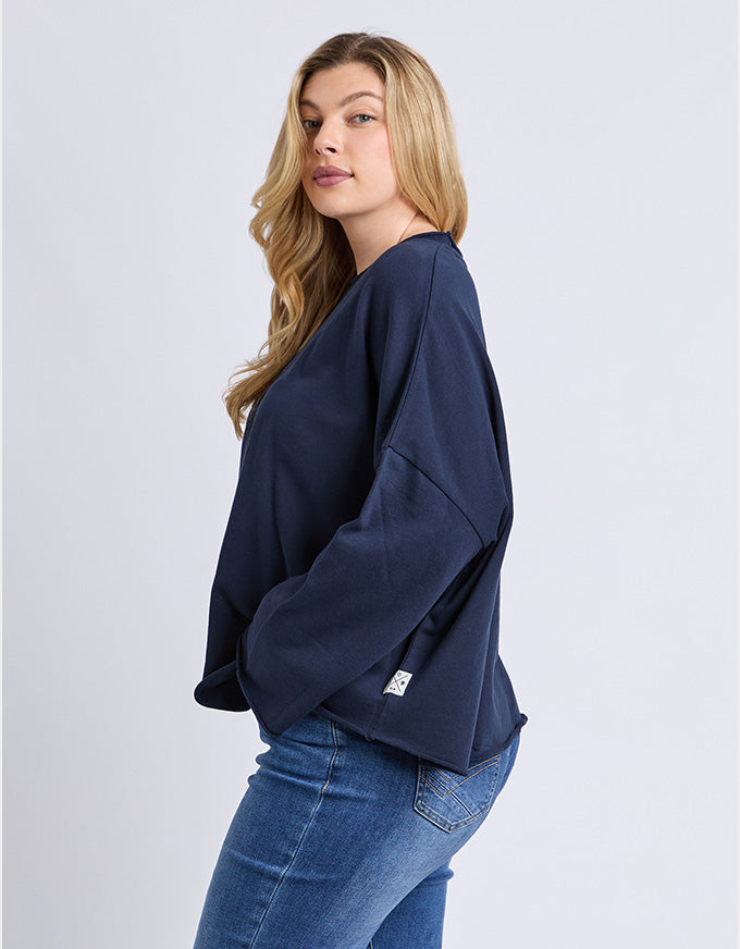 Gab L/S Sweater Navy