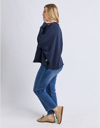 Gab L/S Sweater Navy