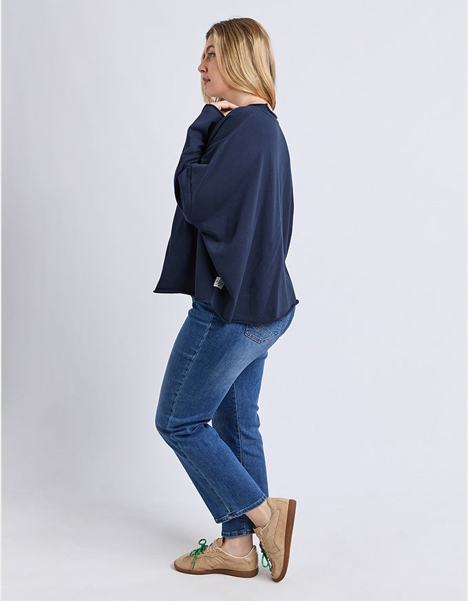 Gab L/S Sweater Navy