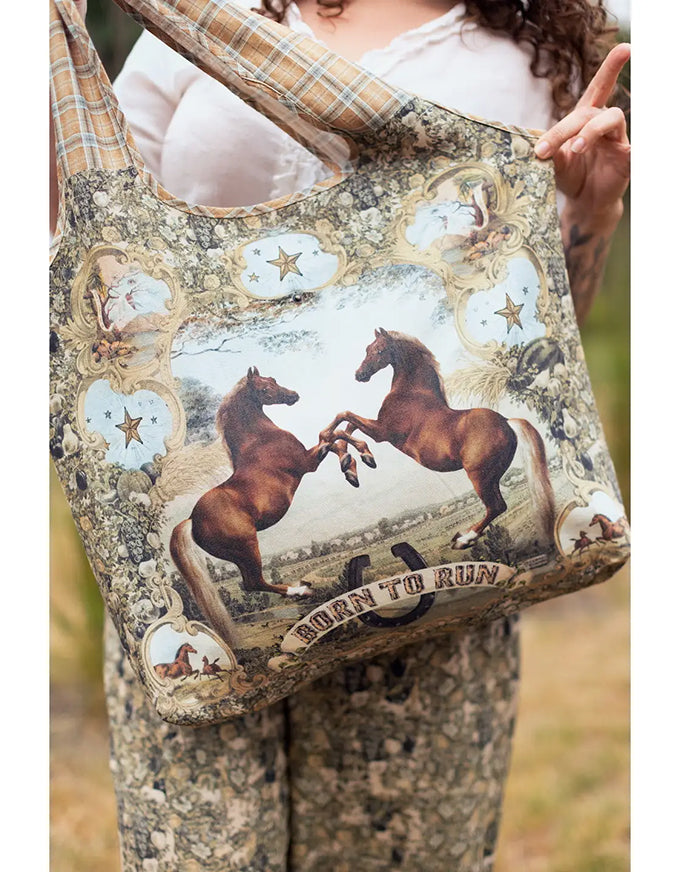 Born To Run Market Tote