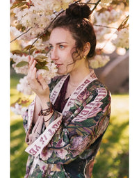 Make A Wish Cropped Bamboo Kimono
