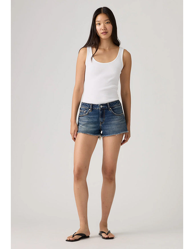 Low Denim Shorts - Free Lunch