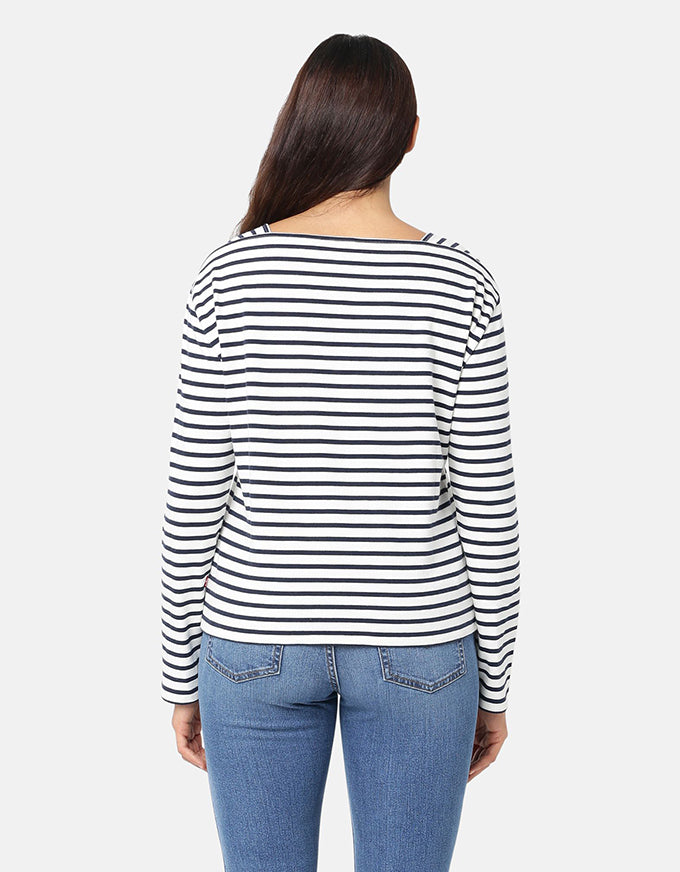 Bay Sailor Long-Sleeve Tee Navy Stripe