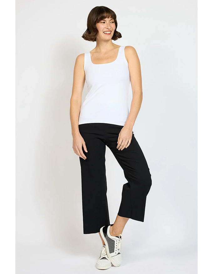 Alex Pant Black - Wide Leg Crop Pant