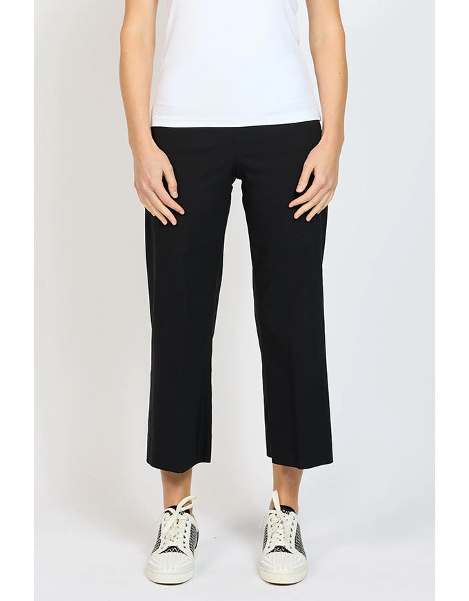 Alex Pant Black - Wide Leg Crop Pant