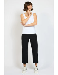 Alex Pant Black - Wide Leg Crop Pant