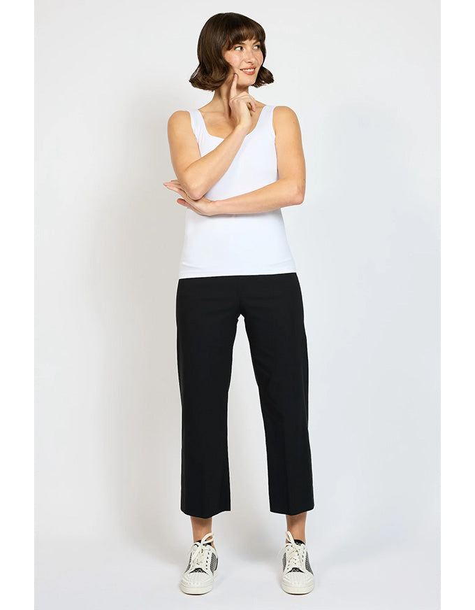 Alex Pant Black - Wide Leg Crop Pant