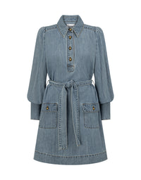 Opal Dress Light Washed Denim