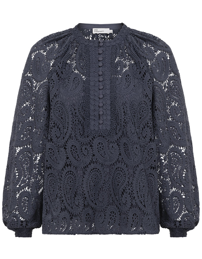 Adorn Top Dusk Paisley Lace