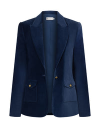 Glace Jacket Sapphire Velvet